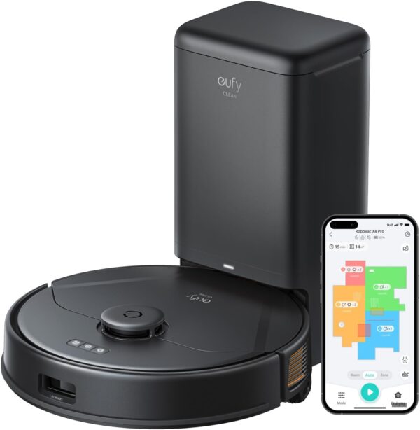 جارو رباتیک استوک انکر مدل Anker Eufy Clean X8 Pro SES