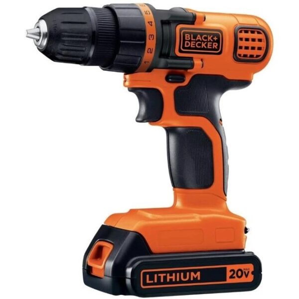 ست ابزار دریل پیچ گوشتی بلک اند دکر مدل LDX120PK مجموعه 68 عددی باتری 20 ولتی
